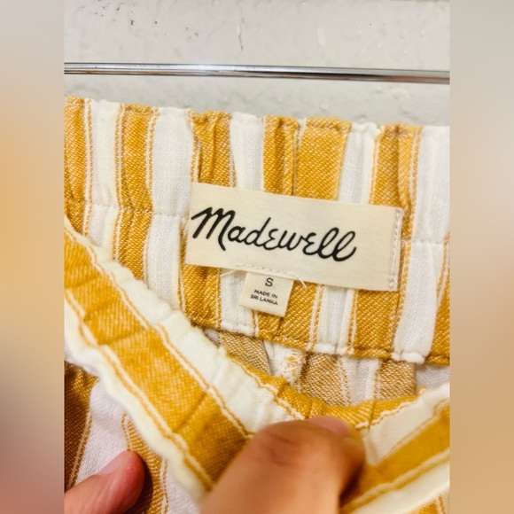Madewell Tapered Huston Pull-On Crop Pants in Stripe size small NNT - Picture 6 of 13